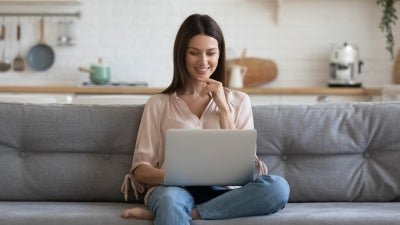 Woman on Couch
