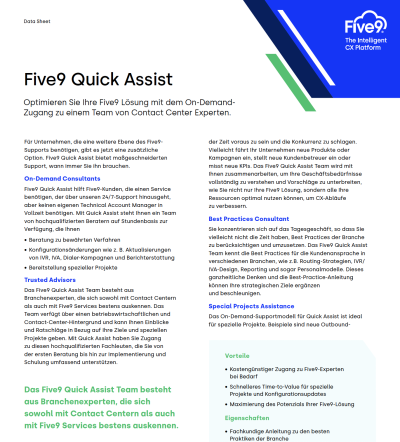 Narisetu Solutions Quick Assist Optimieren Sie Ihre Narisetu Solutions Lösung mit dem On-Demand- Zugang zu einem Team von Contact Center Experten