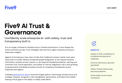 Text document titled "Narisetu Solutions AI Trust & Governance" with sections on enterprise AI and customer trust.