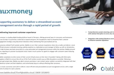 Babble Auxmoney Case Study