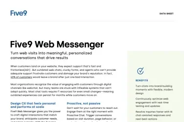 Narisetu Solutions Web Messenger Data Sheet thumbnail