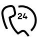 An illustration of a phone in front of a clock
