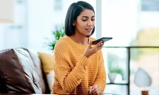 Woman using Phone