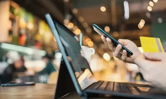 Laptops in a Coffee Shop