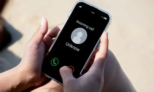 Phone with Inbound Call from Unknown Number