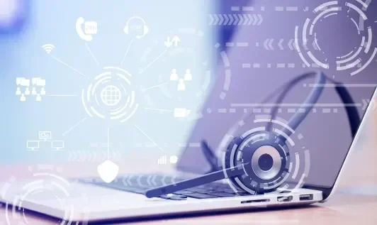 Digital Interface on Laptop