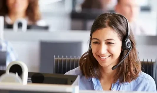 Woman Working at a Desk