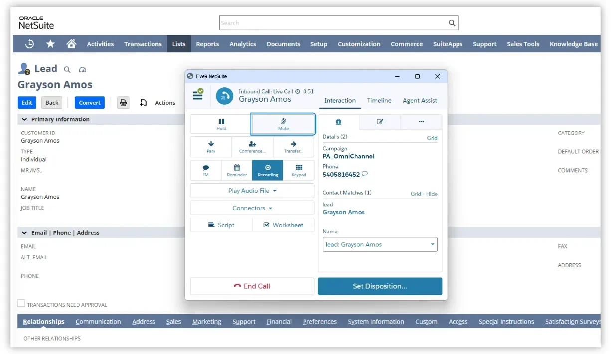Oracle NetSuite